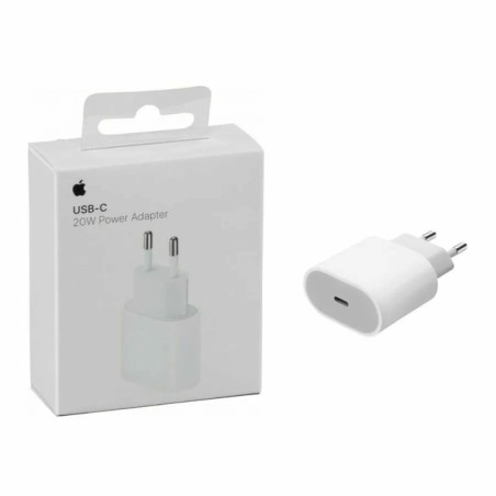 Adaptateur secteur APPLE USB-C 20W Charge rapide Blanc