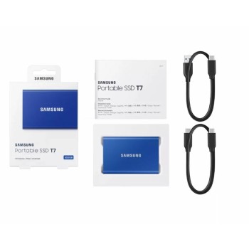Disque SSD externe SAMSUNG T7 2To Bleu
