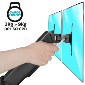 Support double écran ADVANCE ADV-ARM2 17 à 32" Noir