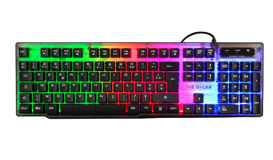 Clavier Gaming + Souris Gaming RGB Fashion Clavier Filaire Lumineux